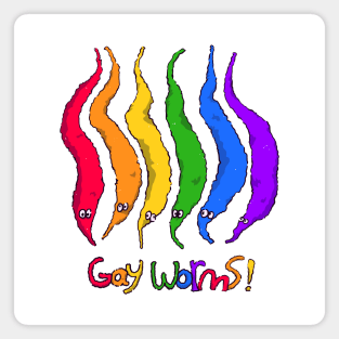 Gay Worms! Magnet